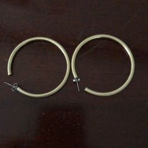 Gold hoop earrings